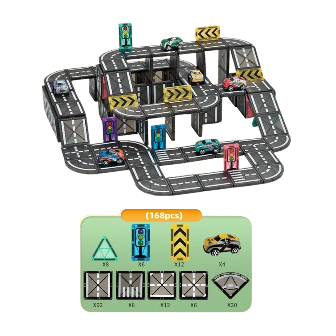 Magnetische Bouwbaan - Bouwen & Racen