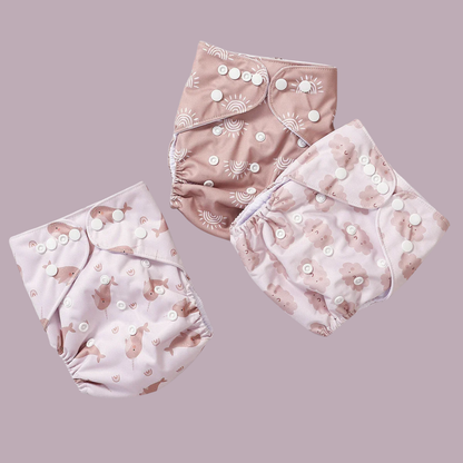 3 DryMini wasbare luiers