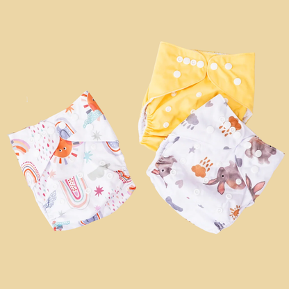 3 DryMini wasbare luiers