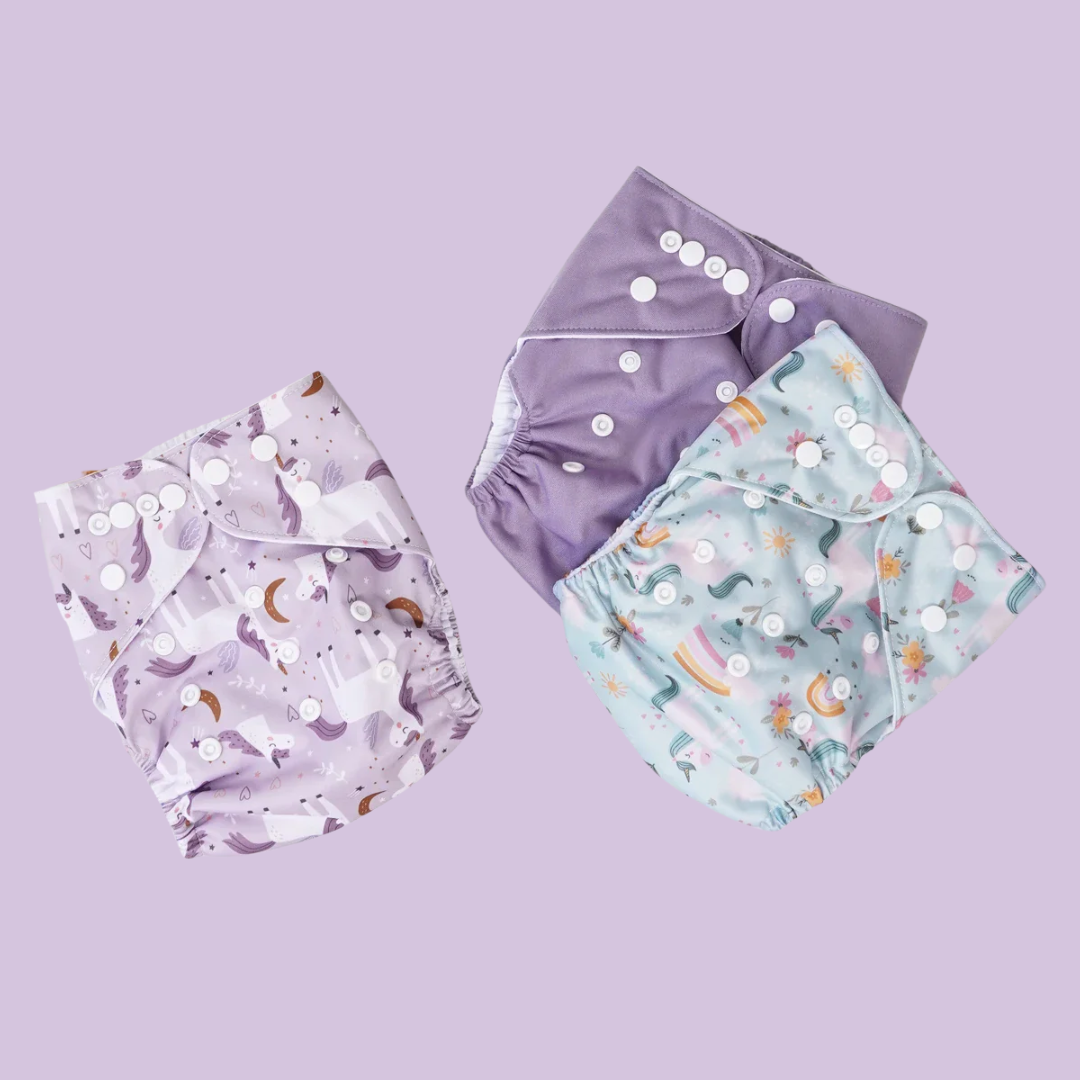 3 DryMini wasbare luiers