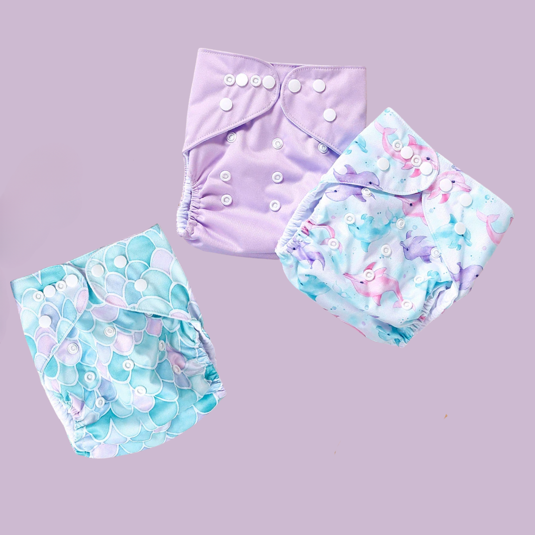 3 DryMini wasbare luiers