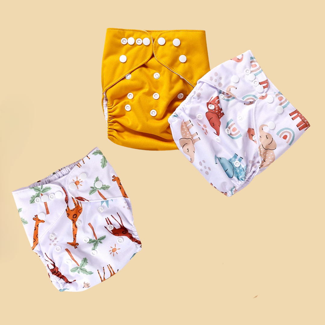 3 DryMini wasbare luiers